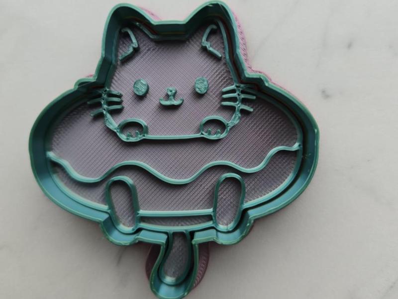 Cat Donut Cookie Cutter Sand Play-doh Dough Fun