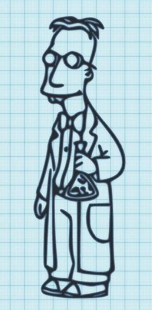 PROF FINK -  - SIMPSONS - WALL ART