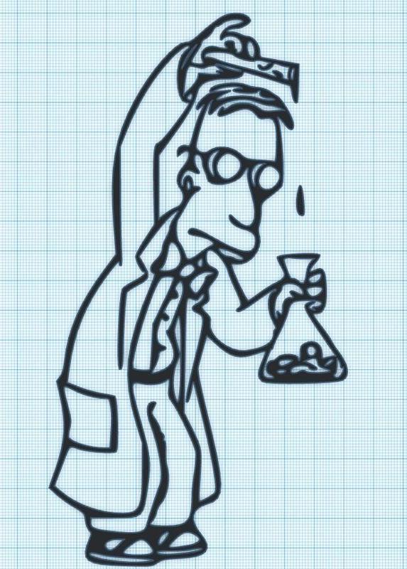 PROF FINK - DRIP FLASK - SIMPSONS - WALL ART