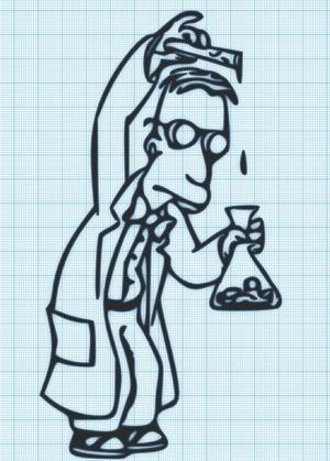 PROF FINK - DRIP FLASK - SIMPSONS - WALL ART
