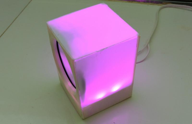 RBG LED lamp and speaker