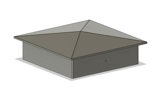 Post caps for 4"x4" posts
