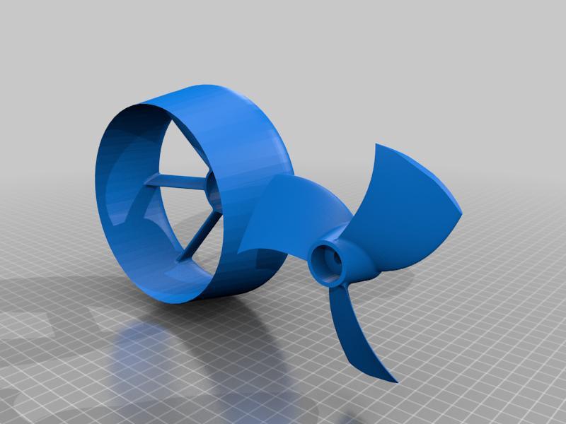 boat prop and duct