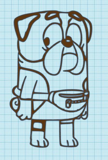 WINTONS DAD - BLUEY - WALL ART