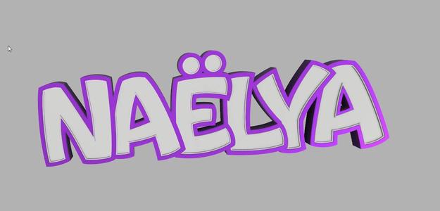 luminous name on request: naelya
