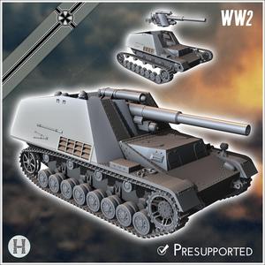Hummel 150mm (18M Sf auf Geschutzwagen III-IV) (Sd.Kfz. 165) (late version) - Germany Eastern Western Front Normandy Stalingrad Berlin Bulge WWII