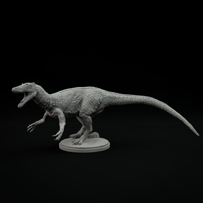 Australovenator roaring 1-35 scale pre-supported dinosaur