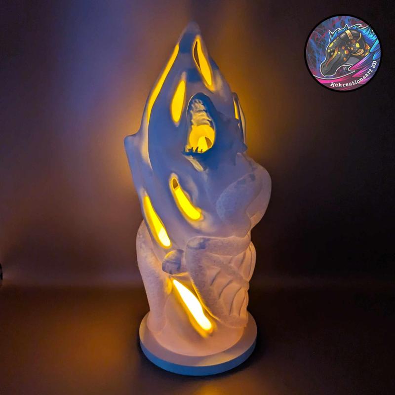 Dragon Fire Tower Lamp