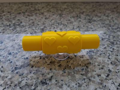 Play-Doh roller hearts