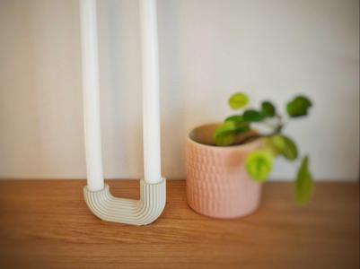 Minimalist Double Candle Holder