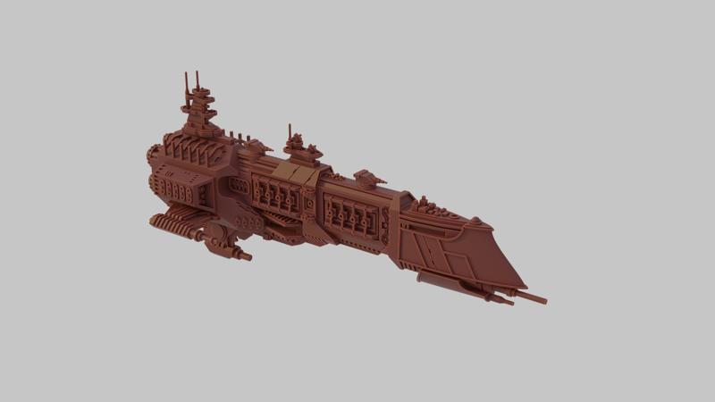 Gothic style battlecruiser