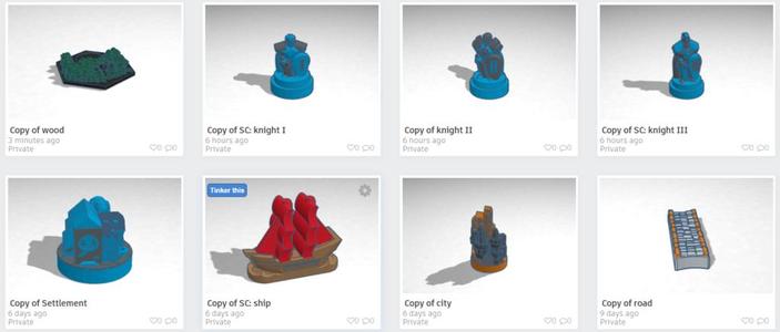 3D Catan: Practical Edits of Dakanzla's Work (For those of us who only have Dual or Single extrusion)!