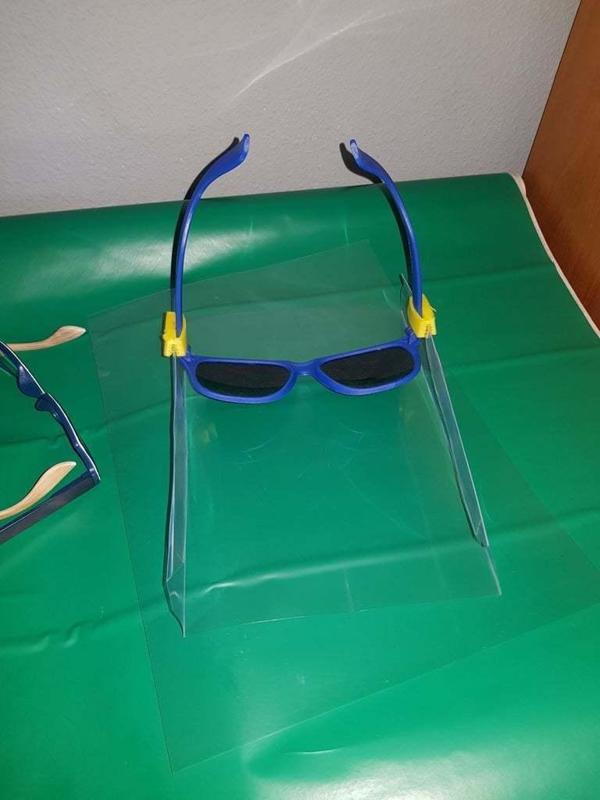 protective screen for glasses