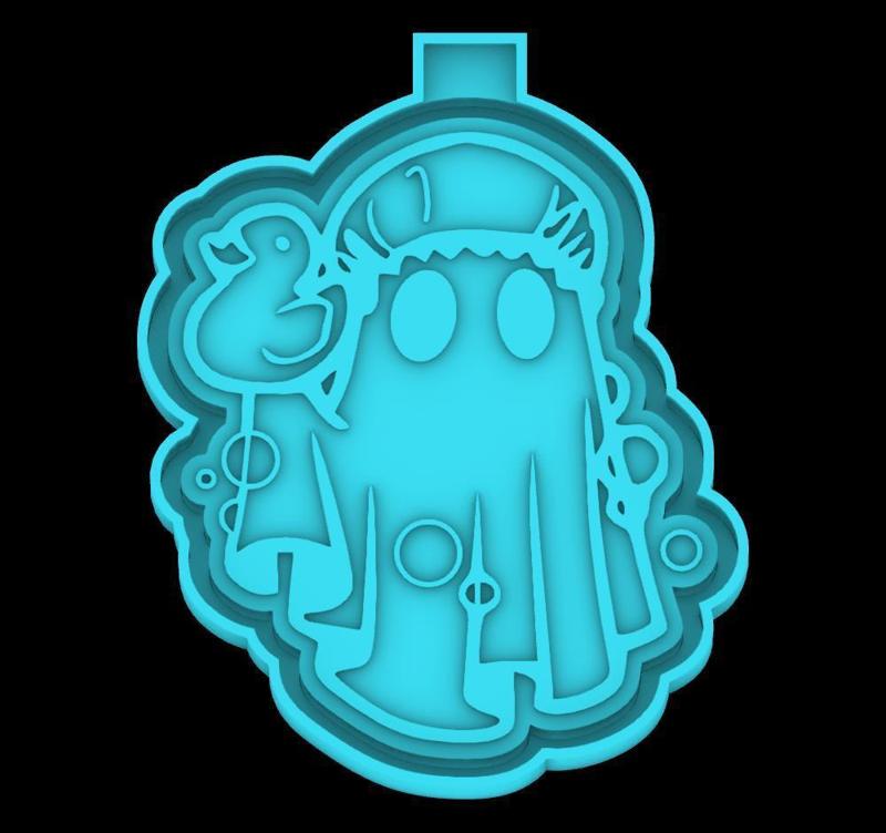 Ghost with Duckling - freshie mold - STL for silicone mold
