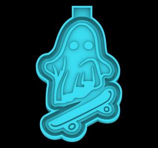 Skater Ghost - freshie mold - STL for silicone mold