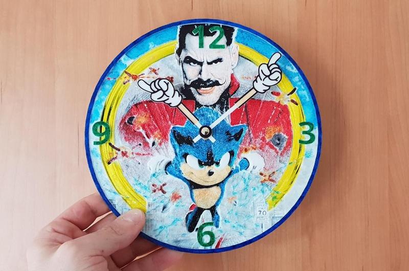 Reloj Sonic 3D