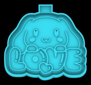 Cinnamoroll in Love - Love - freshie mold - STL for silicone mold