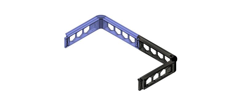 BACK FRAME PIECES WITH CUTOUTS