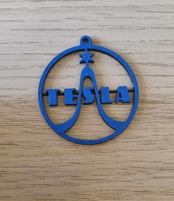 TESLA logo tag