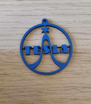 TESLA logo tag