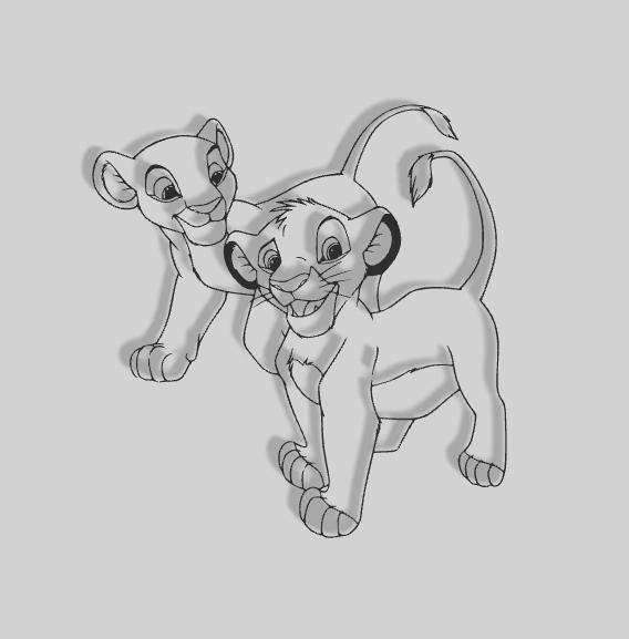 Simba and Nala [LION KING] - 2D ART