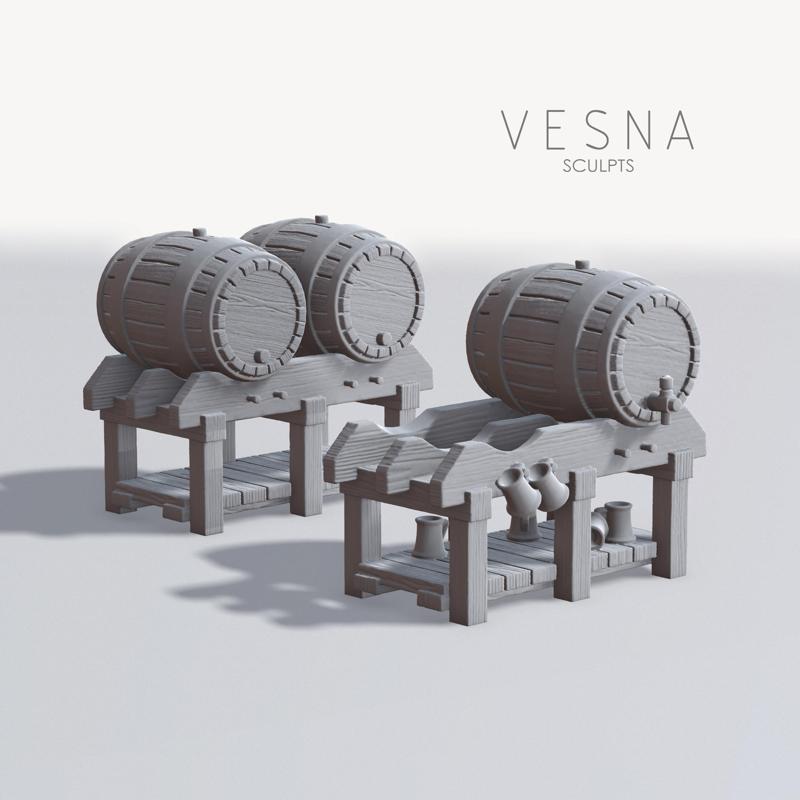 MEDIEVAL TWO-BARREL STAND PACK