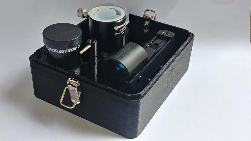 Storage case for telescope eyepieces