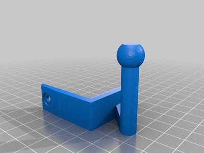 Pi camera arm for lack enclosure - corner mount, inset