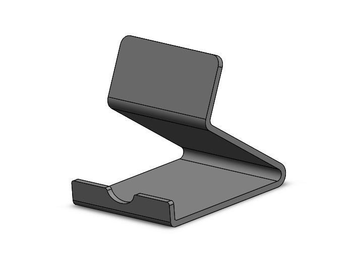 Simple smartphone desk stand