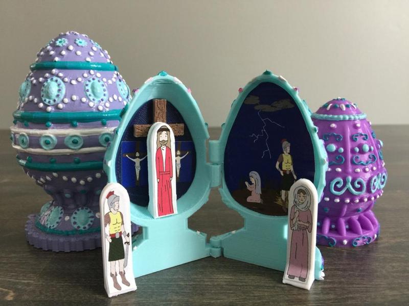 Easter egg resurrection playset