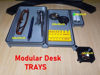 Modular Desk Trays - Parametric