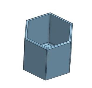 Hexagon pen holder