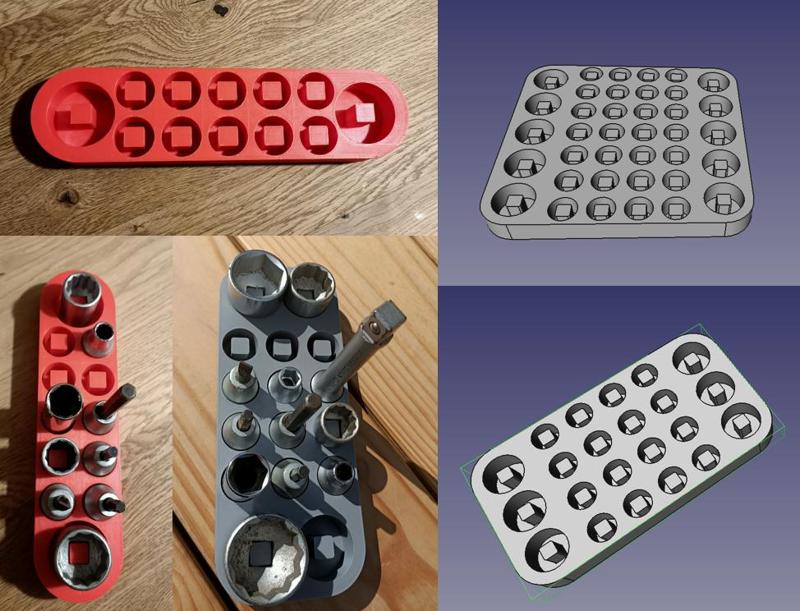 Socket organizer 1/2 inch