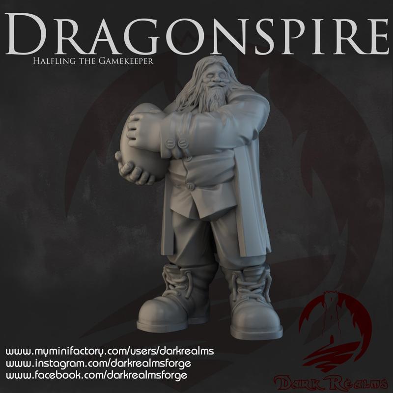 Dark Realms - Dragonspire Wizarding School - Halfling the Gamekeeper