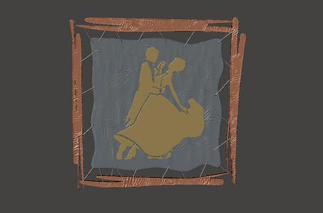 Dancing Lovers - Painting 1 - Gift - Easy and Fast Printing