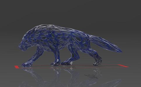 This Wolf Is Amazing - Voronoi Style - Spider Web - LowPoly - Perfect Design - Easy Print - Decor