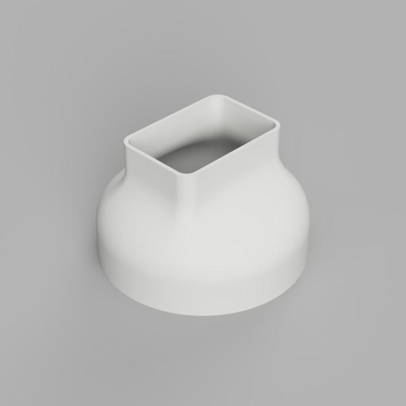 Lüfteradapter Rund auf Eckig