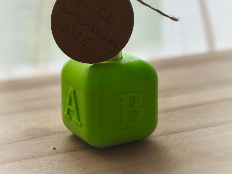 School Enrollment Gift Cube ABC