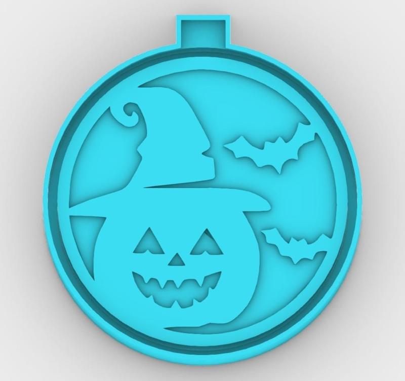 Halloween Pumpkin 190817 - freshie mold - STL for silicone mold