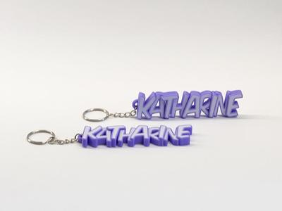 Beautiful keychain with the name Katharine