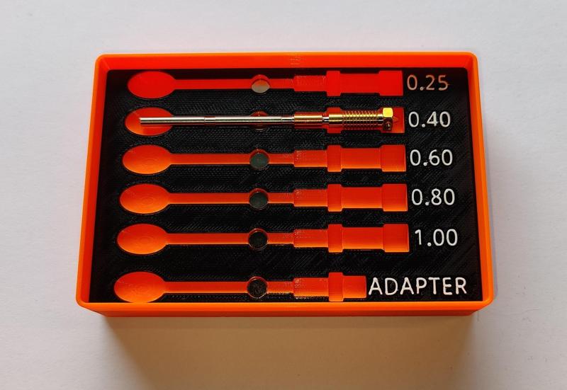 Prusa Nextruder Nozzle Bin