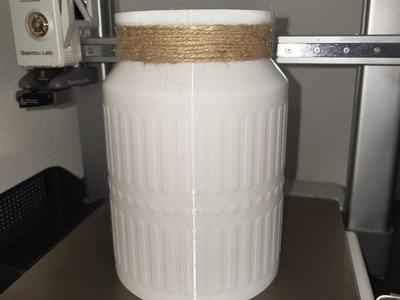 Vase with Yarn