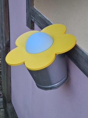 Stylized cartoon flower for flower pot
