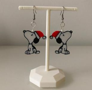 Snoopy Christmas earrings