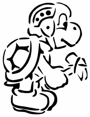 Hammer Bro stencil