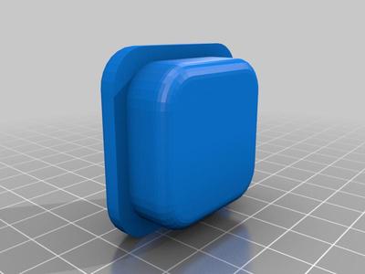 Square tubing end cap 40mm thickness of 3mm