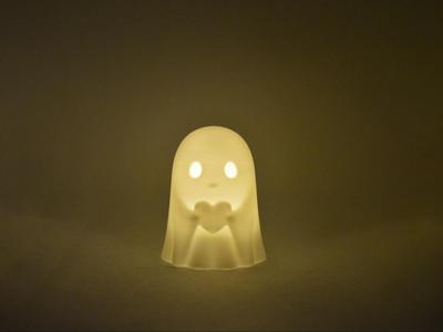 Chibi ghost candle