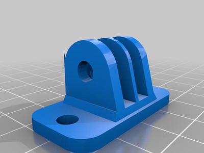 Gauge pod adjustable flat mounting base adapter.