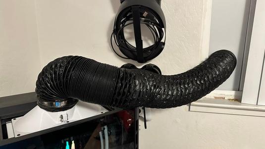 Dual 120mm Fans to 4in Hose Adapter