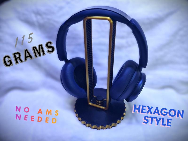 Hexagon Headset stand 